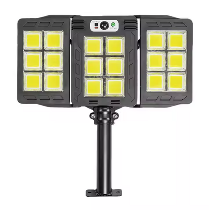 Lampa solara tripla cu Smart Sensor si telecomanda