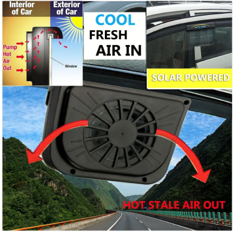 2 X Ventilator Solar "AUTO COOL" pentru masina