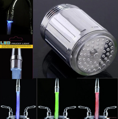 Cap de robinet cu LED si senzor de temperatura