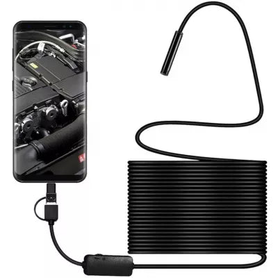 Endoscop Android 10 METRI Camera Waterproof Universala Slim pentru Inspectie Auto conectare MicroUsb