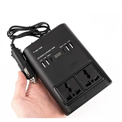 Invertor Auto 12v la 24v 220V/150W USB Bricheta Display Led