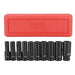 Trusa Chei Tubulare Impact - 10 Tubulare 1/2 10 - 24 Mm Cutie Rosu/Verde