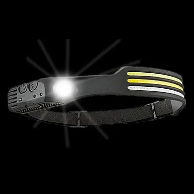 Lanterna de cap cu Led lumina alba senzor de miscare fascicul larg