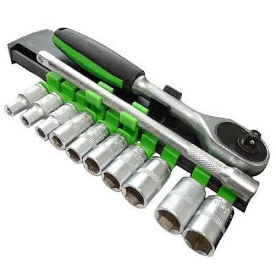 RIB-Set 12 Piese, Cheie cu Clichet 1/2", Capete Chei Tubulare 8-24mm