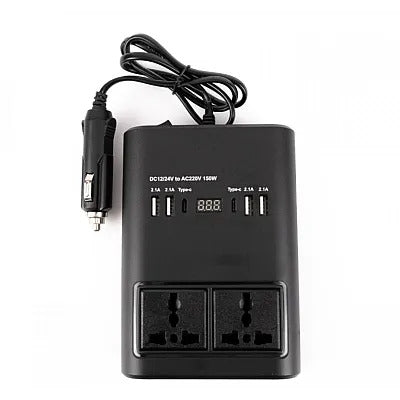 Invertor Auto 12v la 24v 220V/150W USB Bricheta Display Led