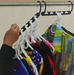 Set 8x Umerase Magic organizatoare haine, economisire 50% spatiu, Wonder hanger, alb