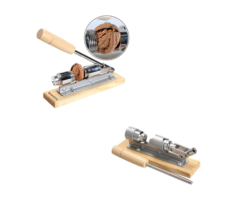 Spargator manual pentru nuci, material otel si lemn