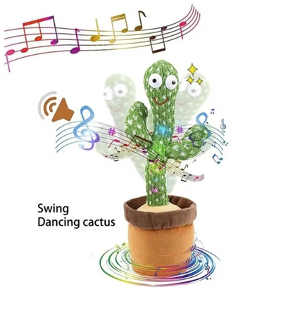 CACTUS dansator si vorbitor cu LED-uri Colorate / Jucarie interactiva OF