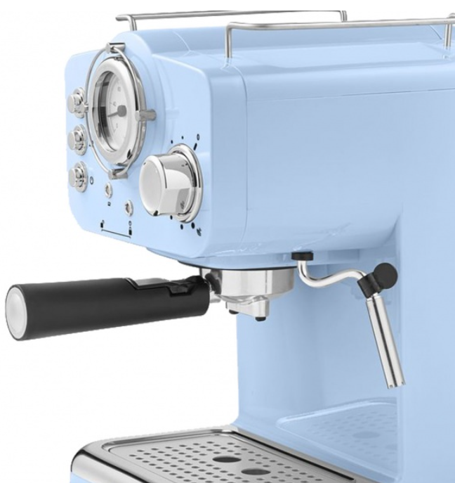 Espressor manual Zilan ZLN2861 Albastru,15 Bar, 1.25 l, 1100W, Design Retro