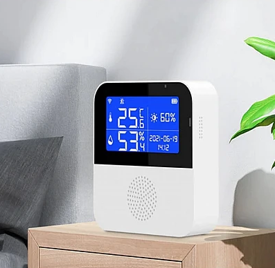 Termostat inteligent WiFi Q WD01 temperatura si umiditate display LCD 2.9inch