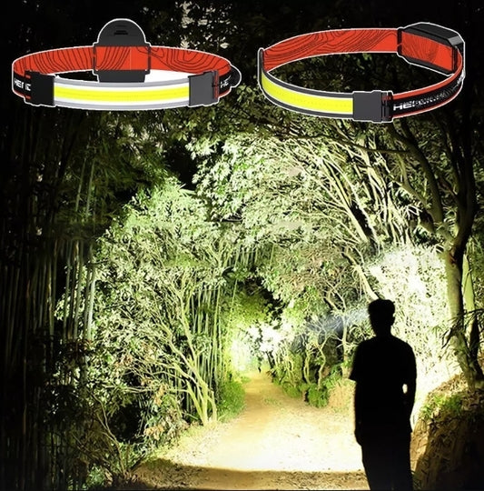 Lanterna pentru cap, cu Banda LED, Incarcare USB