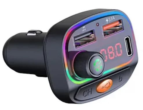 Modulator FM C15 Mp3 player functie Bluetooth 5 2USB TypeC Handsfree