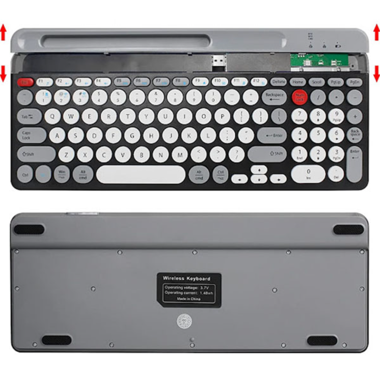 Tastatura cu Bluetooth si Suport pentru Telefon QK8066