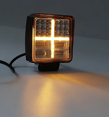 Lampa Led Stroboscopica Bicolor Alb si Galben 108W Proiector 12V / 24V