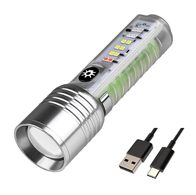 Lanterna reincarcabila LED 8000 Lm cu Zoom si 8 moduri 520A