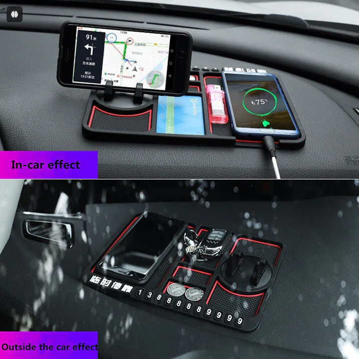 Suport Auto telefon cu Afisare Numar si Organizator pentru Bordul Masinii Accesoriul Perfect pentru Orice Sofer