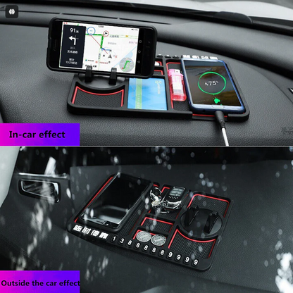 Suport Auto telefon cu Afisare Numar si Organizator pentru Bordul Masinii Accesoriul Perfect pentru Orice Sofer