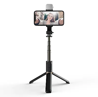 Selfie Stick Trepied cu Lumina Led Q03s