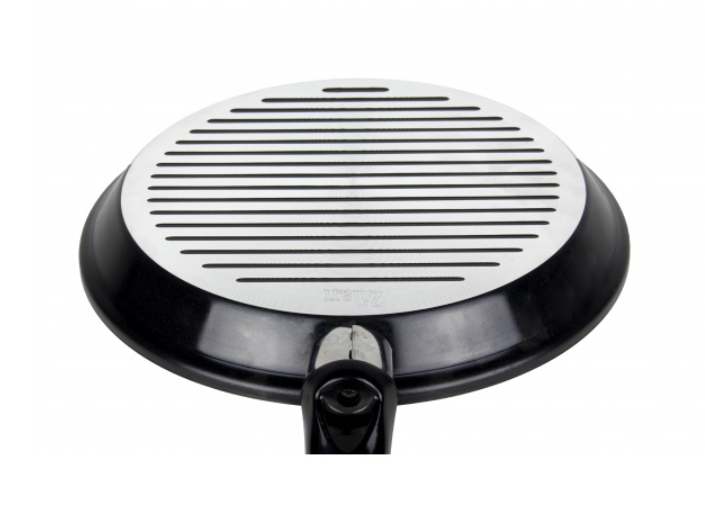 Tigaie aluminiu grill Zilan ZLN-2126, diametru 28 cm, interior teflon