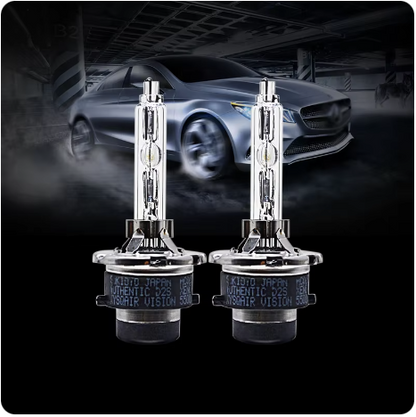 Set 2 becuri Xenon metalice D2S White auto pentru far