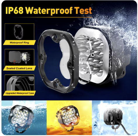 Proiector LED 36W 16 becuri geam GALBEN