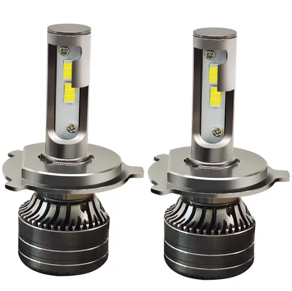 Set 2 Lampi LED V80 H4 auto canbus cu doua faze putere 200W temperatura 6000K