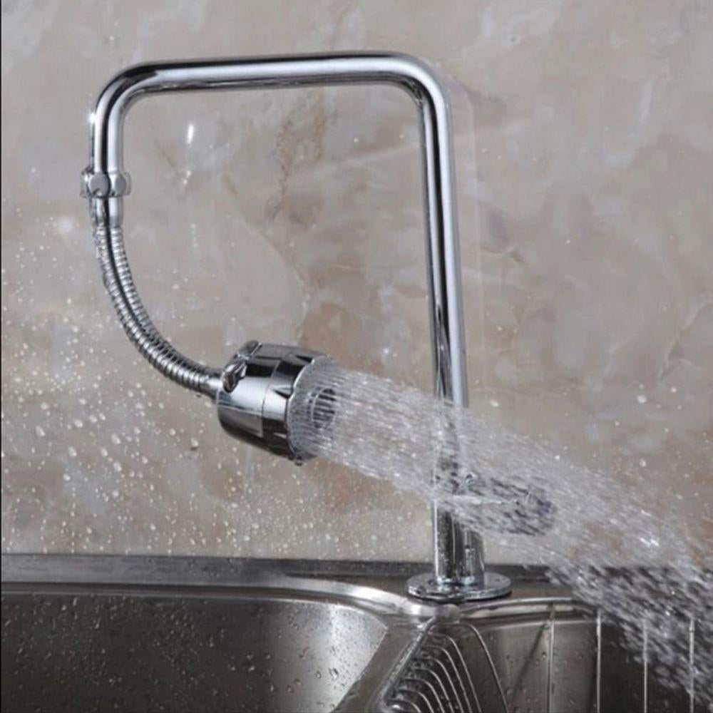 Extensie flexibilă pentru robinet, cu rotație 360° și filtru de apă