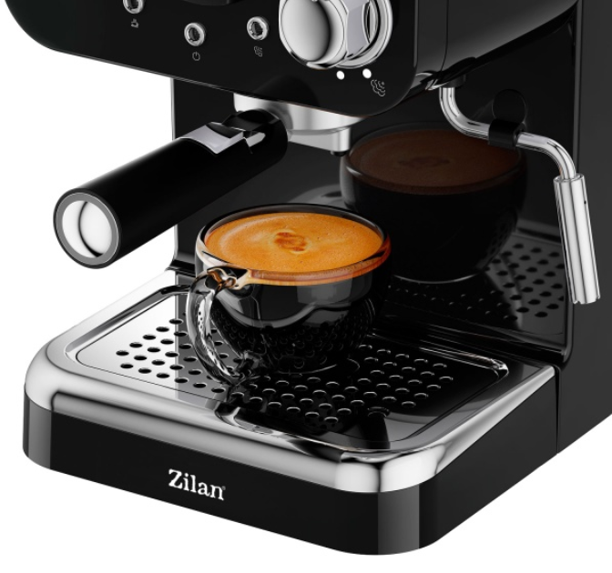 Espressor manual Zilan ZLN2991 Negru,15 Bar, 1.25 l, 1100W, Design Retro