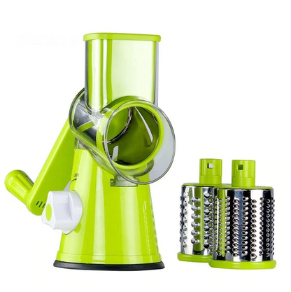 SET Razatoare manuala pentru legume Tabletop Drum Grater, 3 lame interschimbabile + Aparat Dolmer pentru rulat sarmale si rulouri de carne