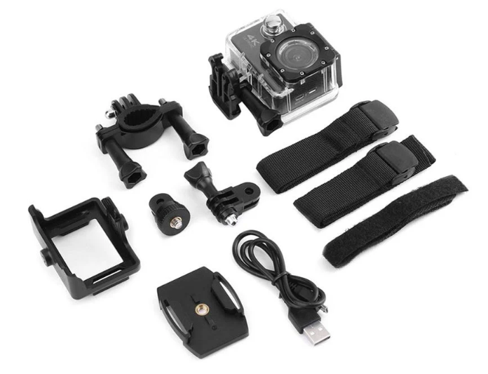 Camera video sport, subacvatica, HD + kit accesorii