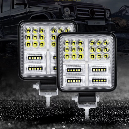 Lampa Led Stroboscopica Bicolor Alb si Galben 108W Proiector 12V / 24V