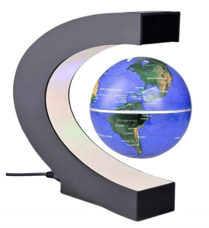 Glob pamantesc plutitor care leviteaza cu suport luminat colorat