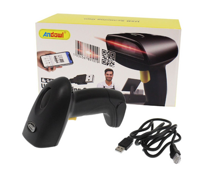 Cititor Cod Bare Laser cu Fir USB 1D SM3
