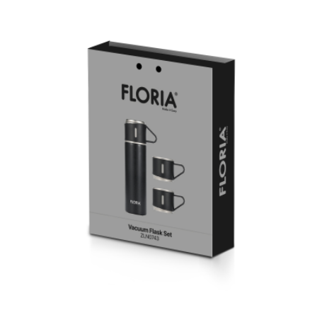 Termos Zilan ZLN0743 din inox, capacitate 500ml, 3 capace care pot fi folosite pe post de cana