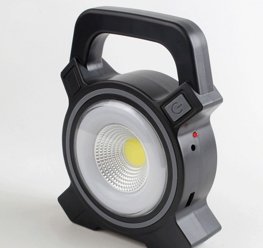 Lanterna cu incarcare solara cu maner LED COB, USB, 300 lumeni