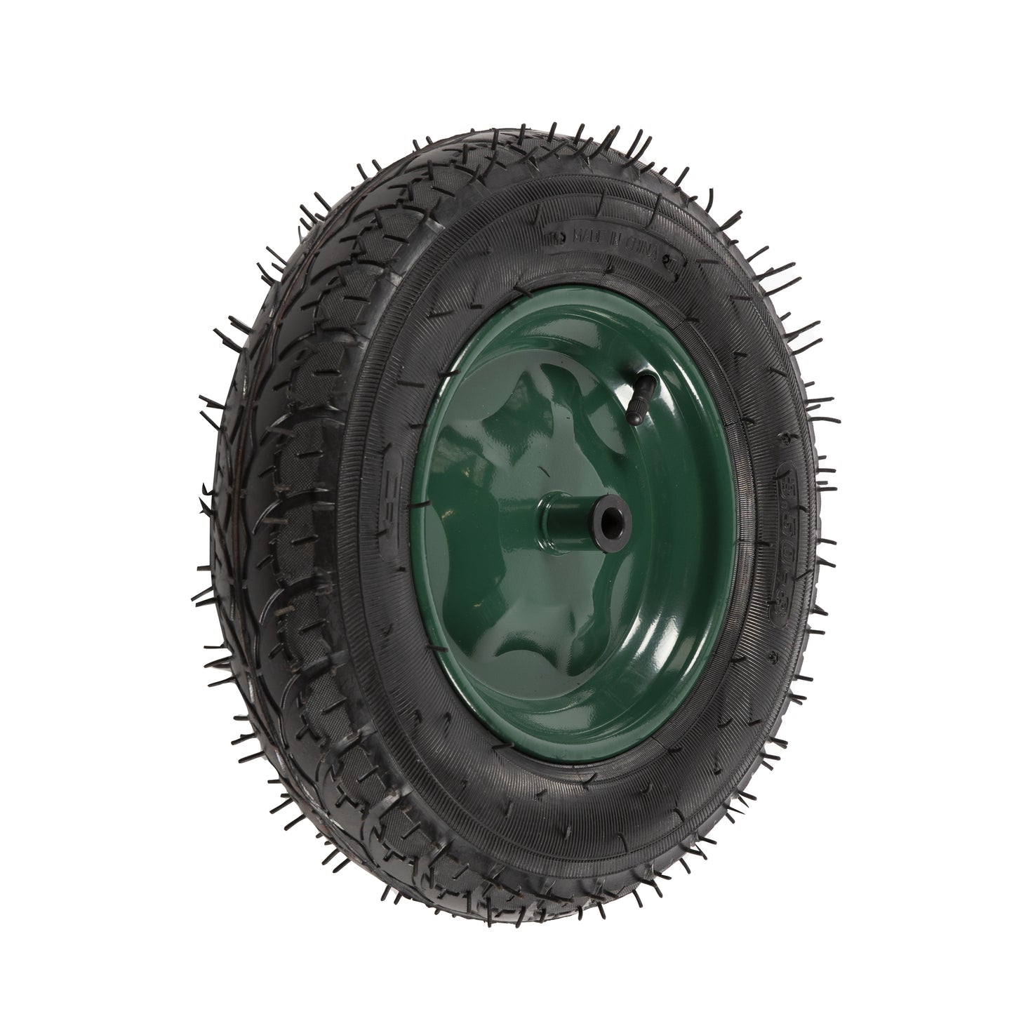 Roata verde 350-8 pentru ax mic (camera)