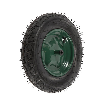 Roata verde 350-8 pentru ax mic (camera)