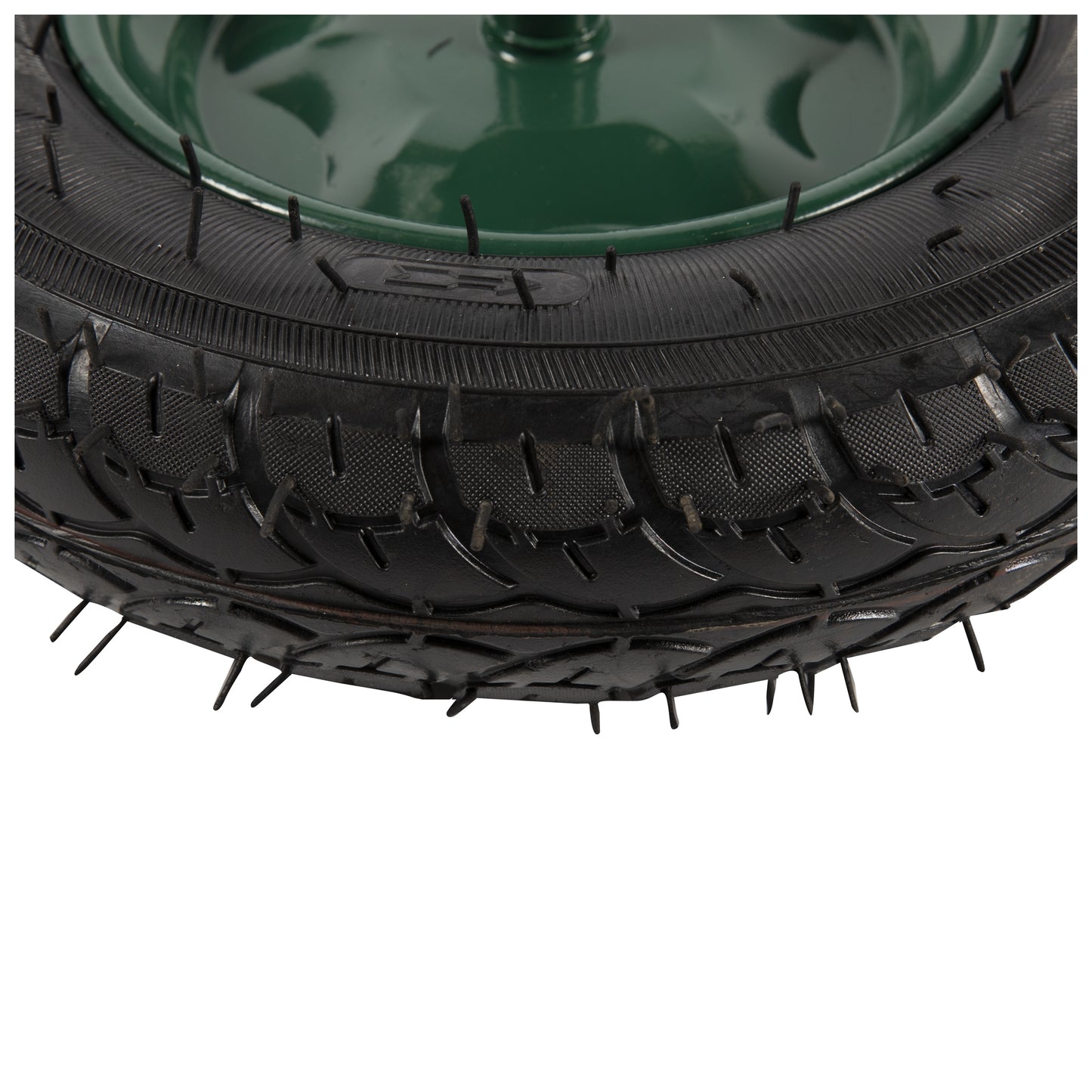 Roata verde 350-8 pentru ax mic (camera)
