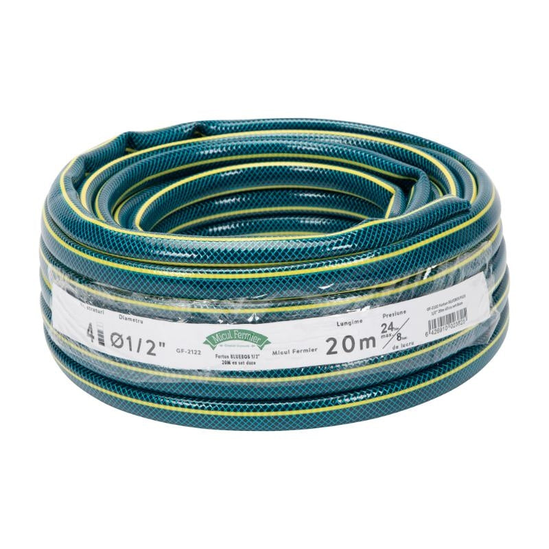 Furtun BLUEBOS PLUS 1/2" 20m cu set duze