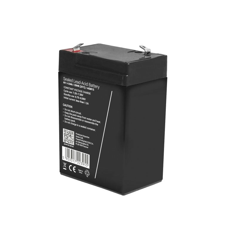ACUMULATOR UNIVERSAL PLUMB AGM 6V 4AH VRLA ACID BATERIE FARA MENTENANTA