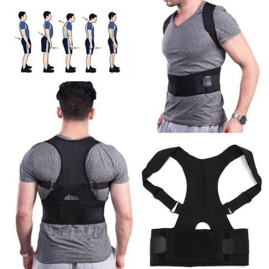 SET PROMO 1+1 CORSET MAGNETIC PENTRU CORECTAREA POZITIEI SPATELUI + Genunchiera elastica ajustabila, Orteza genunchi cu bretele elastice, bandaj pentru genunchi cu compresie respirabila
