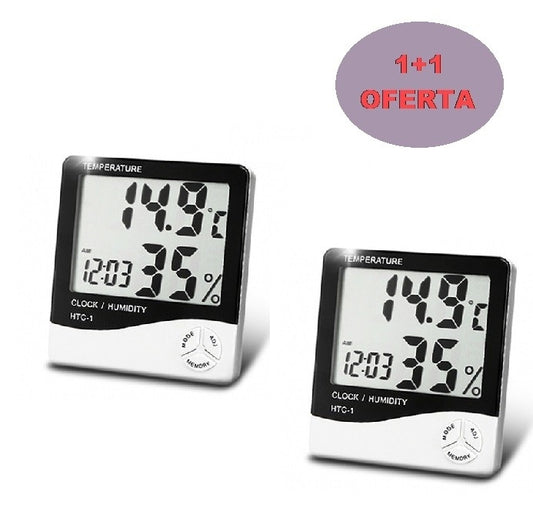OFERTA 1+1 CEAS CU TERMOMETRU SI HIGROMETRU AFISAJ LCD