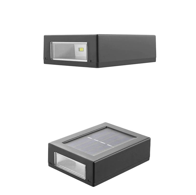 SET 2 LAMPI SOLARE DE EXTERIOR, LED CU ILUMINARE DUBLA