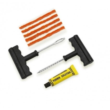 KIT PROFESIONAL VULCANIZARE TUBELESS LA RECE CU SNUR SI ADEZIV CAUCIUC, REPARARE ANVELOPE