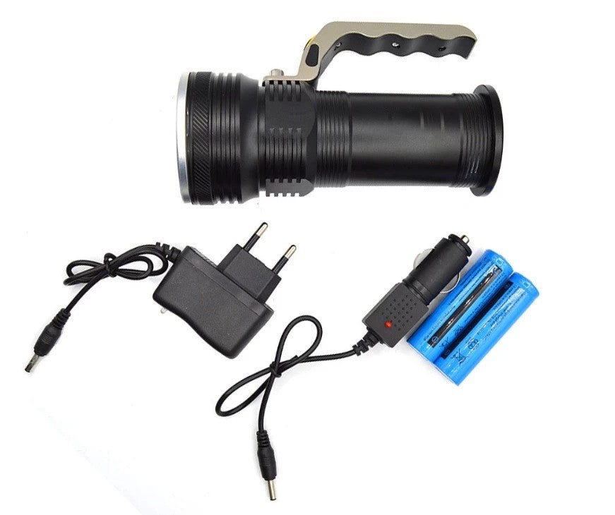 Lanterna pentru mana, incarcare la priza si auto, 20 W, 800 lumeni