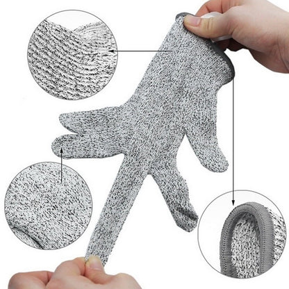 Manusi protectie anti-taiere, spandex, fibra de sticla, nivel anti-taiere 5, unisex, marime universala