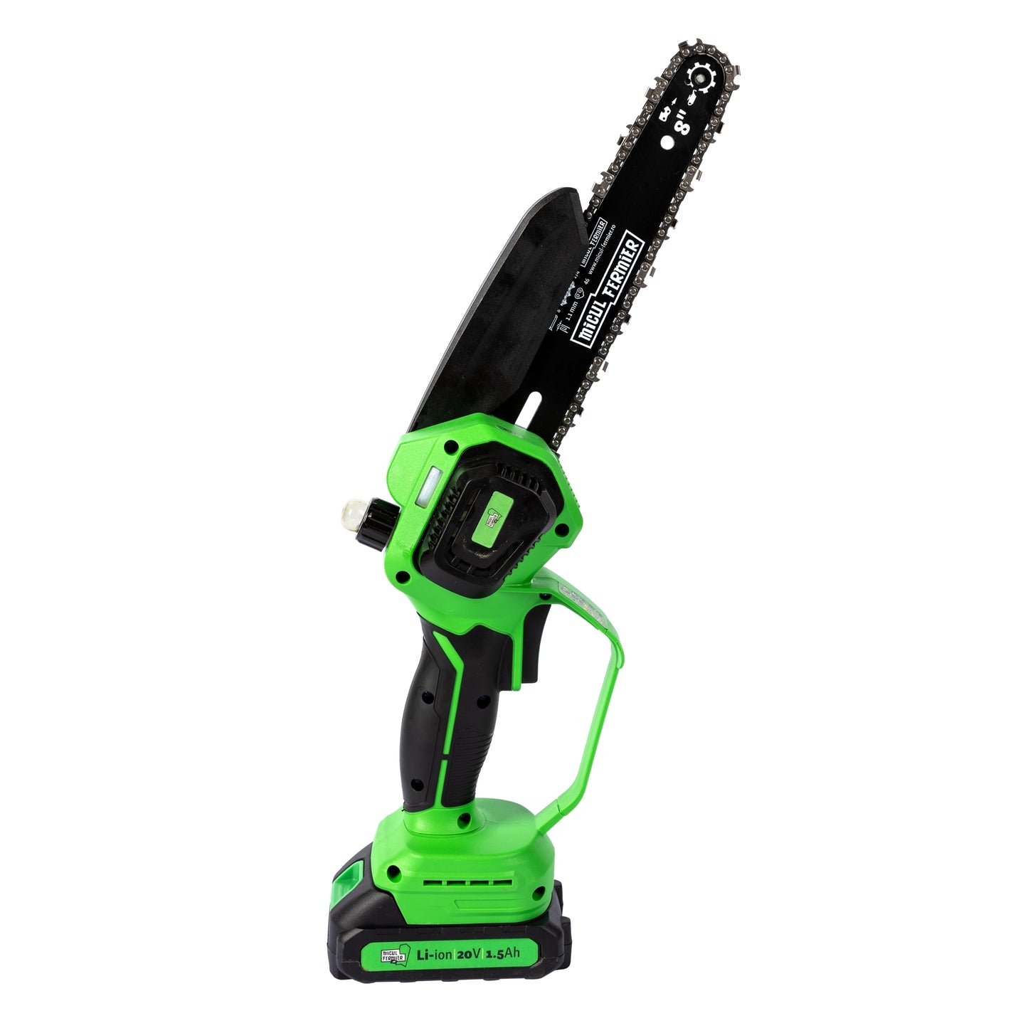Mini drujba 20V, cu doua lame 6'' si 8'', doua lanturi