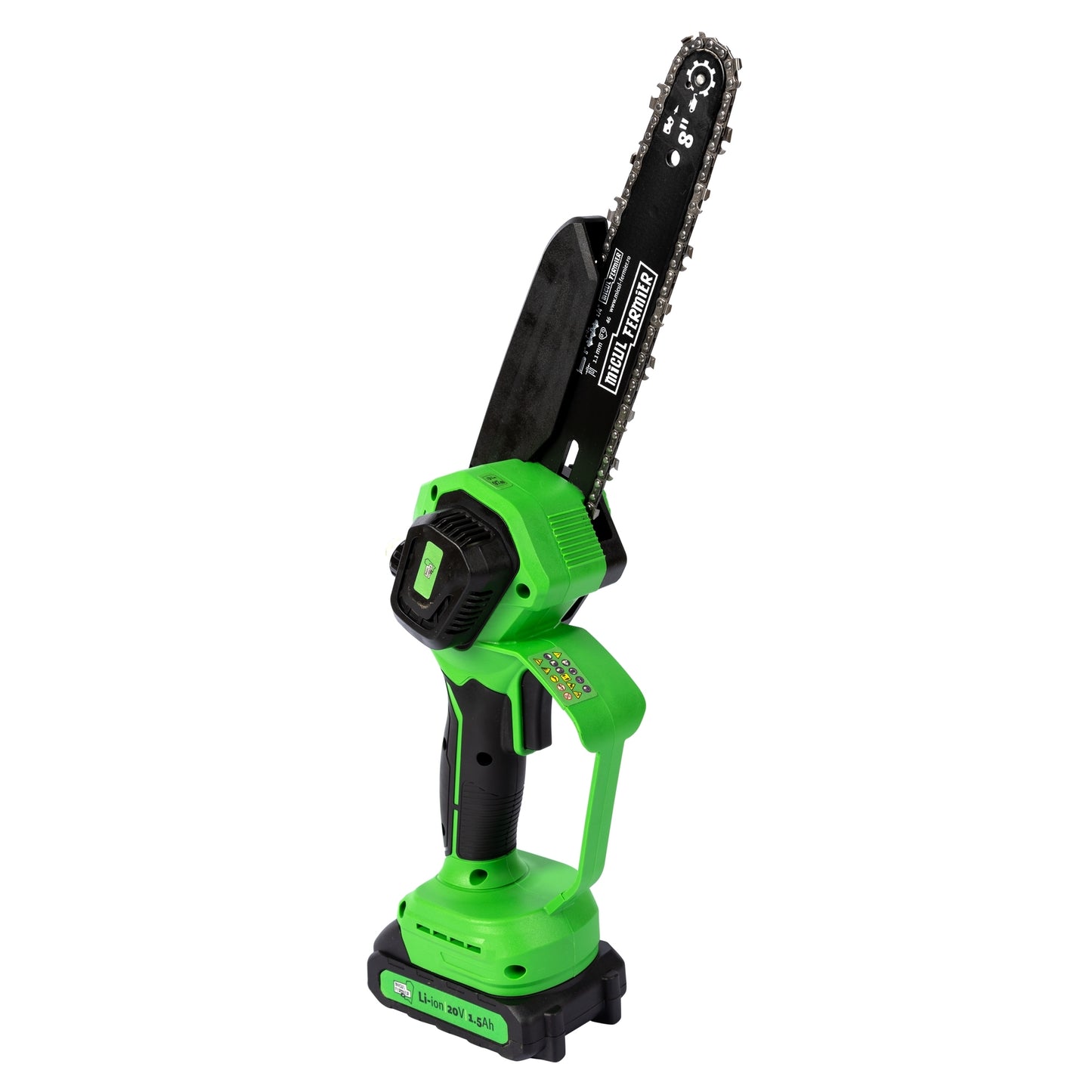Mini drujba 20V, cu doua lame 6'' si 8'', doua lanturi
