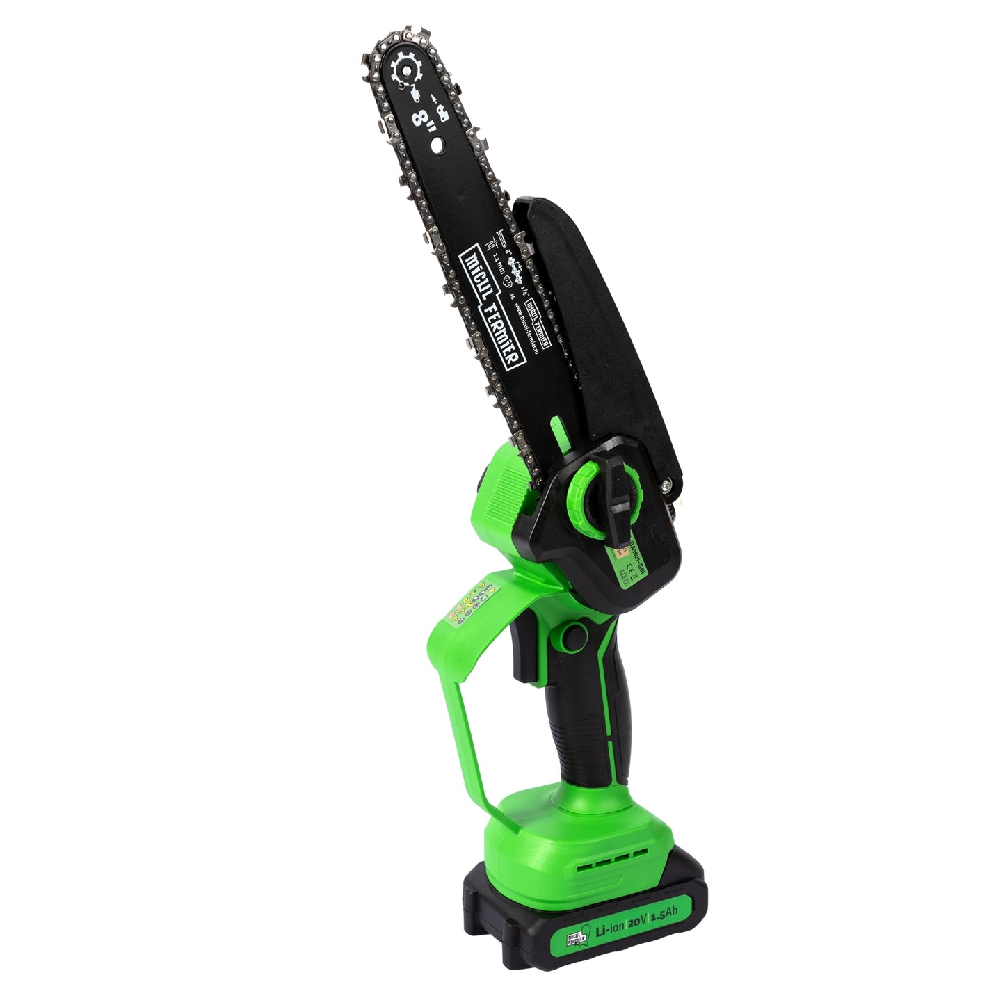 Mini drujba 20V, cu doua lame 6'' si 8'', doua lanturi