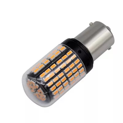 Set 2 Becuri LED GALBEN cu anulator P21W (Pozitii)